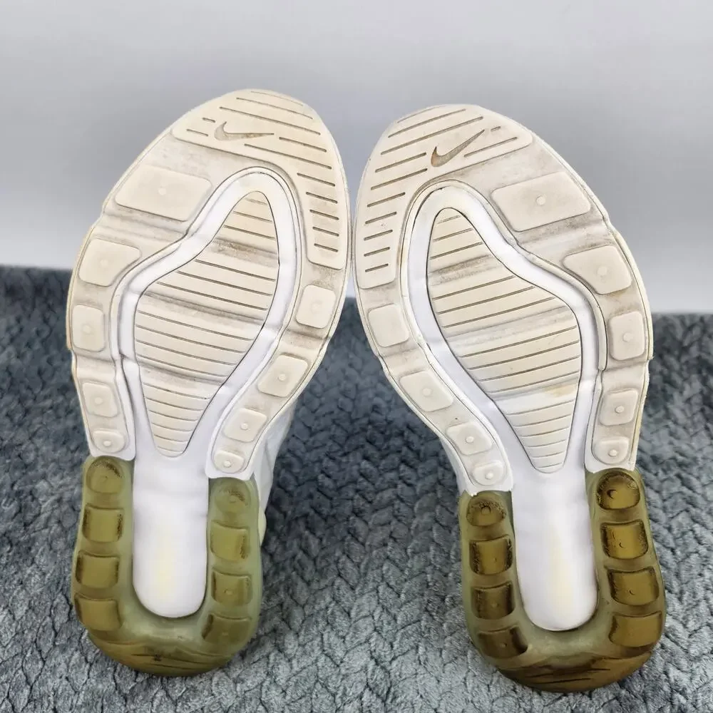 Nike Air Max 270 White Woman Lace-Up Comfort Running Shoes 943345-103 SZ 7Y